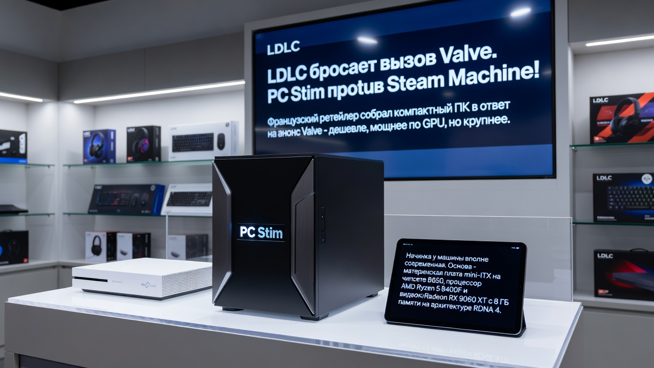 LDLC бросает вызов Valve. PC Stim против Steam Machine!