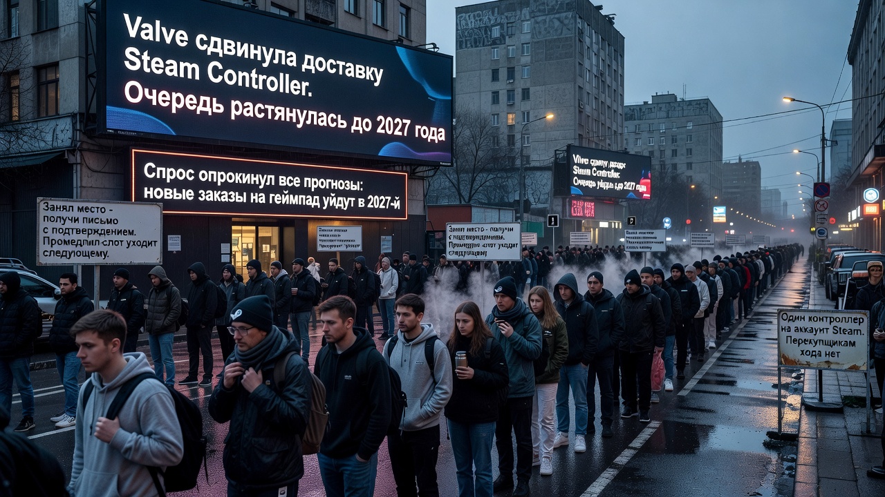 Valve сдвинула доставку Steam Controller. Очередь растянулась до 2027 года