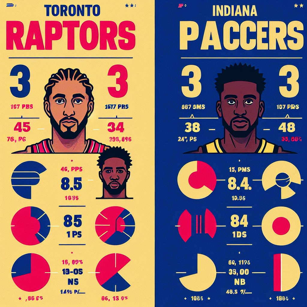 Сравнение Среднего Количества Очков За Игру Между Игроками Торонто Рэпторс И Индиана Пэйсерс